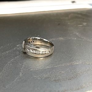Mens diamond wedding band.